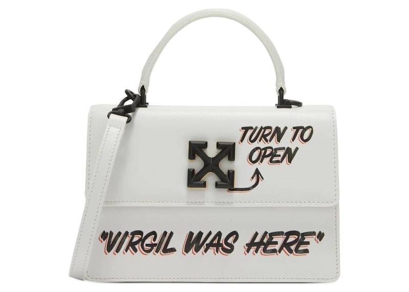 OFF-WHITE Jitney 1.4 Quote Print Tote Bag White