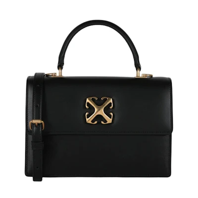OFF-WHITE Jitney 1.4 Top Handle Gold-tone Black