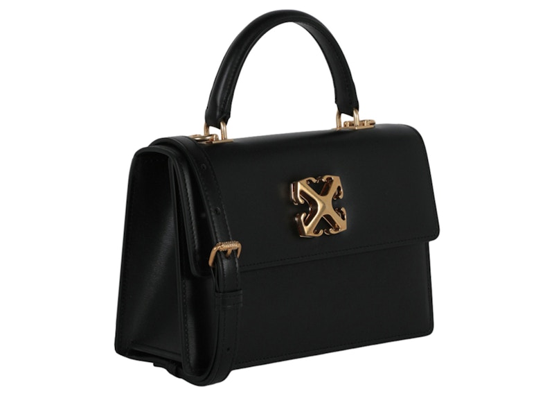 OFF-WHITE Jitney 1.4 Top Handle Gold-tone Black 圖 2