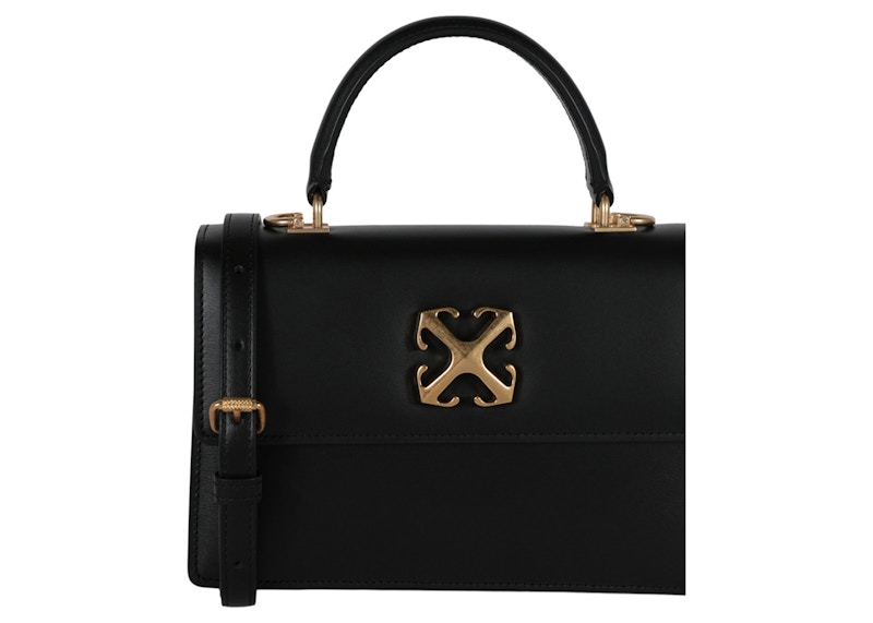 OFF-WHITE Jitney 1.4 Top Handle Gold-tone Black 圖 3