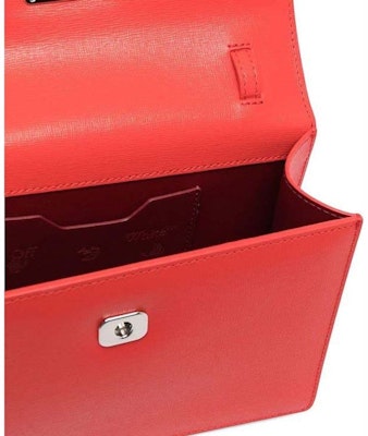 OFF-WHITE Jitney 2.0 Saffiano Shoulder Bag Red Lookbook OFF-WHITE Jitney 2.0 Saffiano Shoulder Bag Red