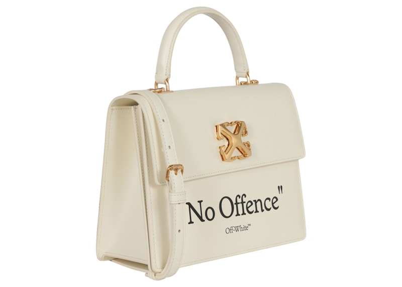 Order Bolso Tote de Cuero OFF-WHITE Jitney Beige/Negro