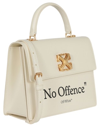 OFF-WHITE Jitney Leather Tote Beige/Black Order OFF-WHITE Jitney Leather Tote Beige/Black