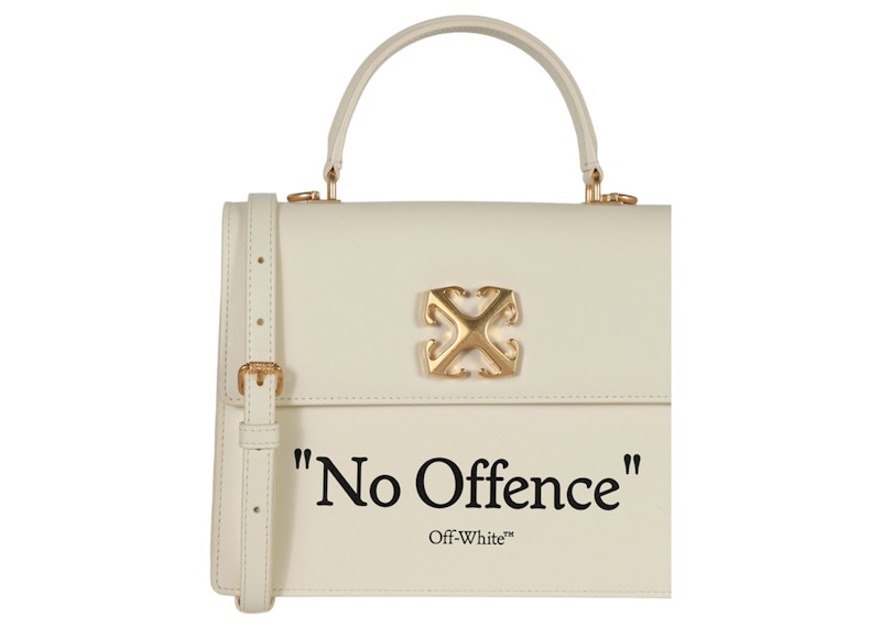 Lookbook Bolso Tote de Cuero OFF-WHITE Jitney Beige/Negro