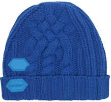 Off-White Knit Beanie Blue Off-White Knit Beanie Blue