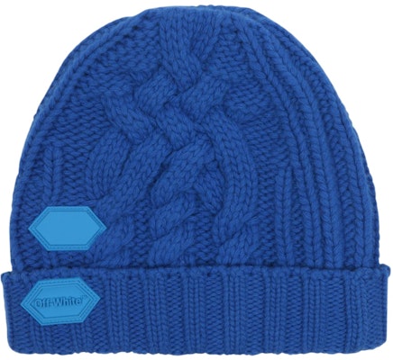Off-White Knit Beanie Blue Buy Off-White Knit Beanie Blue