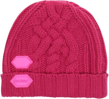 Off-White Knit Beanie Fuchsia Buy Off-White Knit Beanie Fuchsia