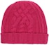 Order Off-White Knit Beanie Fuchsia