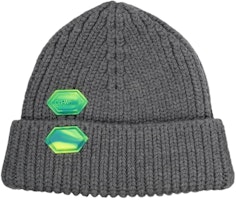 Off-White Knit Patch Beanie Melange Grey/Green Off-White Knit Patch Beanie Melange Grey/Green