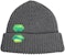 Off-White Knit Patch Beanie Melange Grey/Green