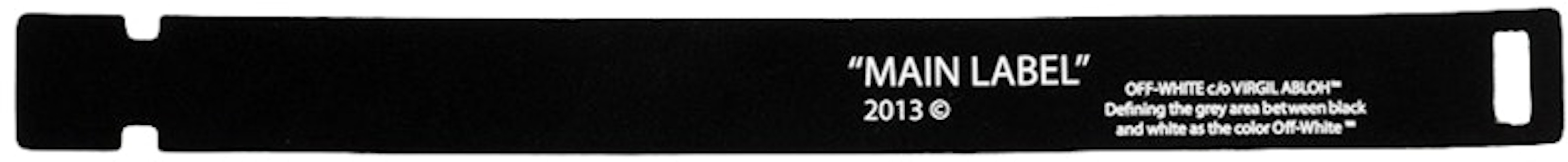 Off-White Label Bracelet Black/White Order Off-White Label Bracelet Black/White