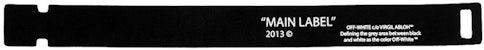 Off-White Label Bracelet Black/White