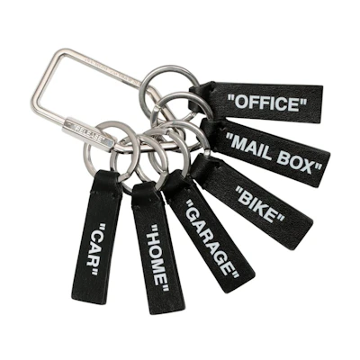 Off-White Label Keyring Black/White