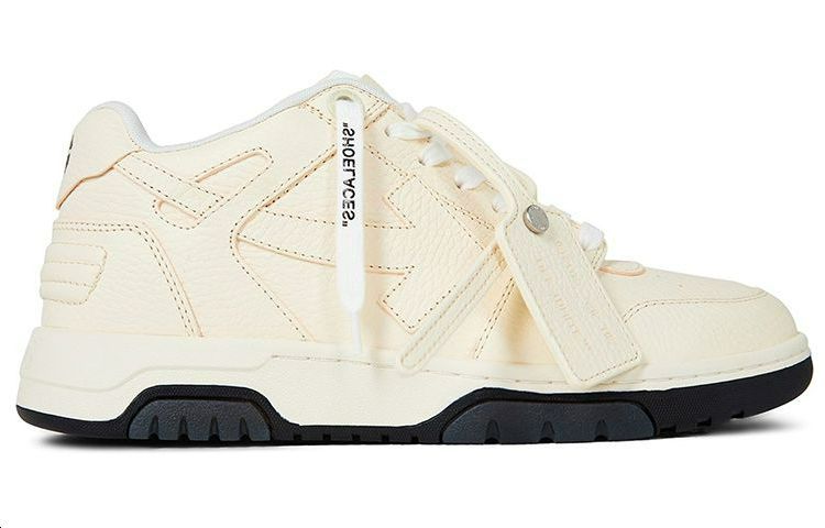 Off-White Lace-Up Fashion Sneakers 'Cream' 圖 2