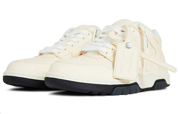 Off-White Lace-Up Fashion Sneakers 'Cream' 圖 3