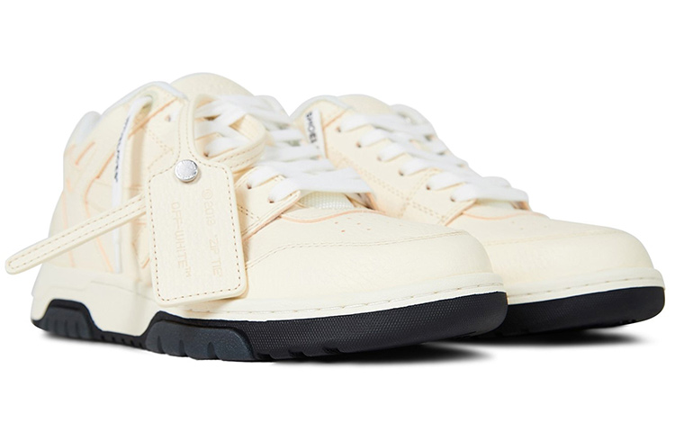 Off-White Lace-Up Fashion Sneakers 'Cream' 圖 4