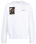 Order OFF-WHITE Large Graphic Print Crewneck Sweatshirt White Loose Fit OMBA057C99FLE0110110