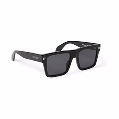 OFF-WHITE Lawton Square Sunglasses Black/Dark Grey (OERI109S24PLA0011007-FR)