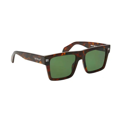 OFF-WHITE Lawton Sunglasses Havana/Green (OERI109S24PLA0016055)