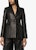 Off-White Leather Fitted Blazer Jacket Black