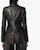 Off-White Leather Fitted Blazer Jacket Black