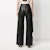 Off-White Leather Meteor Holes Formal Pants Black