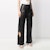 Off-White Leather Meteor Holes Formal Pants Black