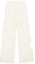Order Off-White Leather Meteor Holes Formal Pants White