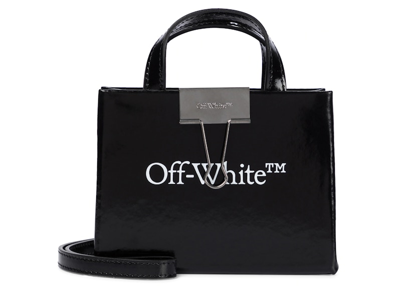 Off-White Leather Tote Box Bag Black