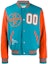 Buy Chaqueta Varsity de Cuero Off-White Azul Acqua/Multicolor