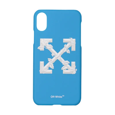 Off-White Leaves Arrows iPhone X Case (SS19) Blue/White