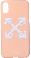Off-White Leaves Arrows iPhone X Case (SS19) Nude/White