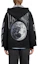 Lookbook Chaqueta con Capucha Negra OFF-WHITE de Estilo Suelto con Letras Impresas. OMHU013F23KNI0021010