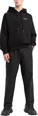 OFF-WHITE 字母印花連帽上衣 黑色 常規版型 長袖 OMBB037C99FLE0101001 Lookbook OFF-WHITE 字母印花連帽上衣 黑色 常規版型 長袖 OMBB037C99FLE0101001