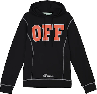 Off-White Letter Print Pullover Hoodie Unisex Black OMBB021F172460441019 Buy Off-White Letter Print Pullover Hoodie Unisex Black OMBB021F172460441019