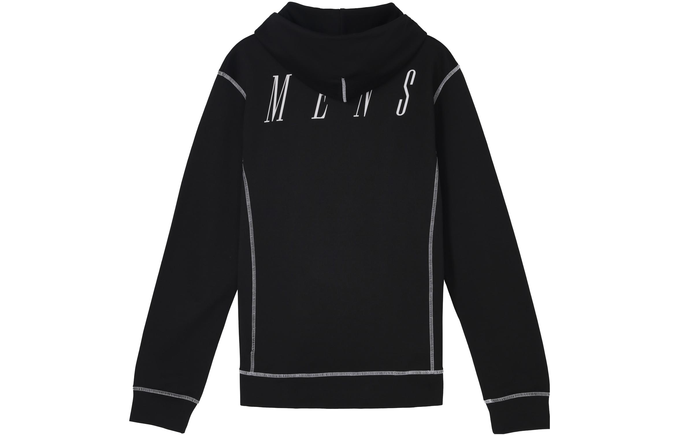 Lookbook Off-White Letter Print Pullover Hoodie Unisex Black OMBB021F172460441019