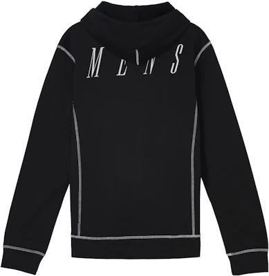 Off-White Letter Print Pullover Hoodie Unisex Black OMBB021F172460441019 Lookbook Off-White Letter Print Pullover Hoodie Unisex Black OMBB021F172460441019