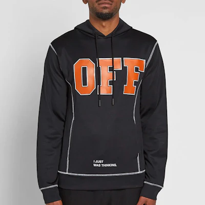 Off-White Letter Print Pullover Hoodie Unisex Black OMBB021F172460441019 Shop Off-White Letter Print Pullover Hoodie Unisex Black OMBB021F172460441019