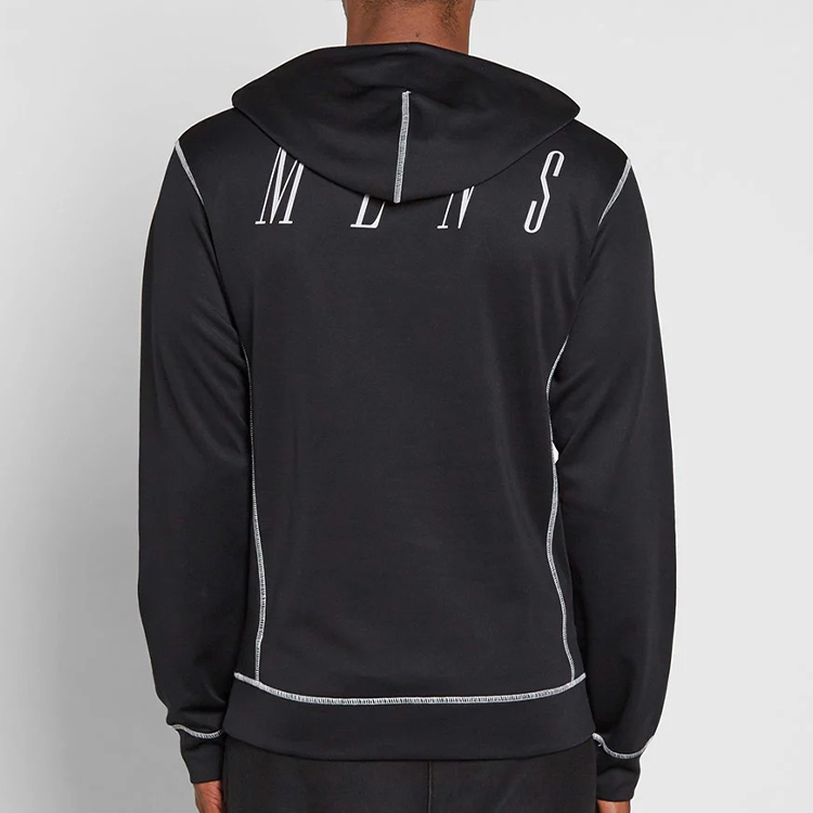 Purchase Off-White Letter Print Pullover Hoodie Unisex Black OMBB021F172460441019