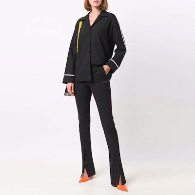 Pantalón Tailored Off-White de Lana Ligera 'Negro' OWCA136F21FAB0021000 Shop Pantalón Tailored Off-White de Lana Ligera 'Negro' OWCA136F21FAB0021000