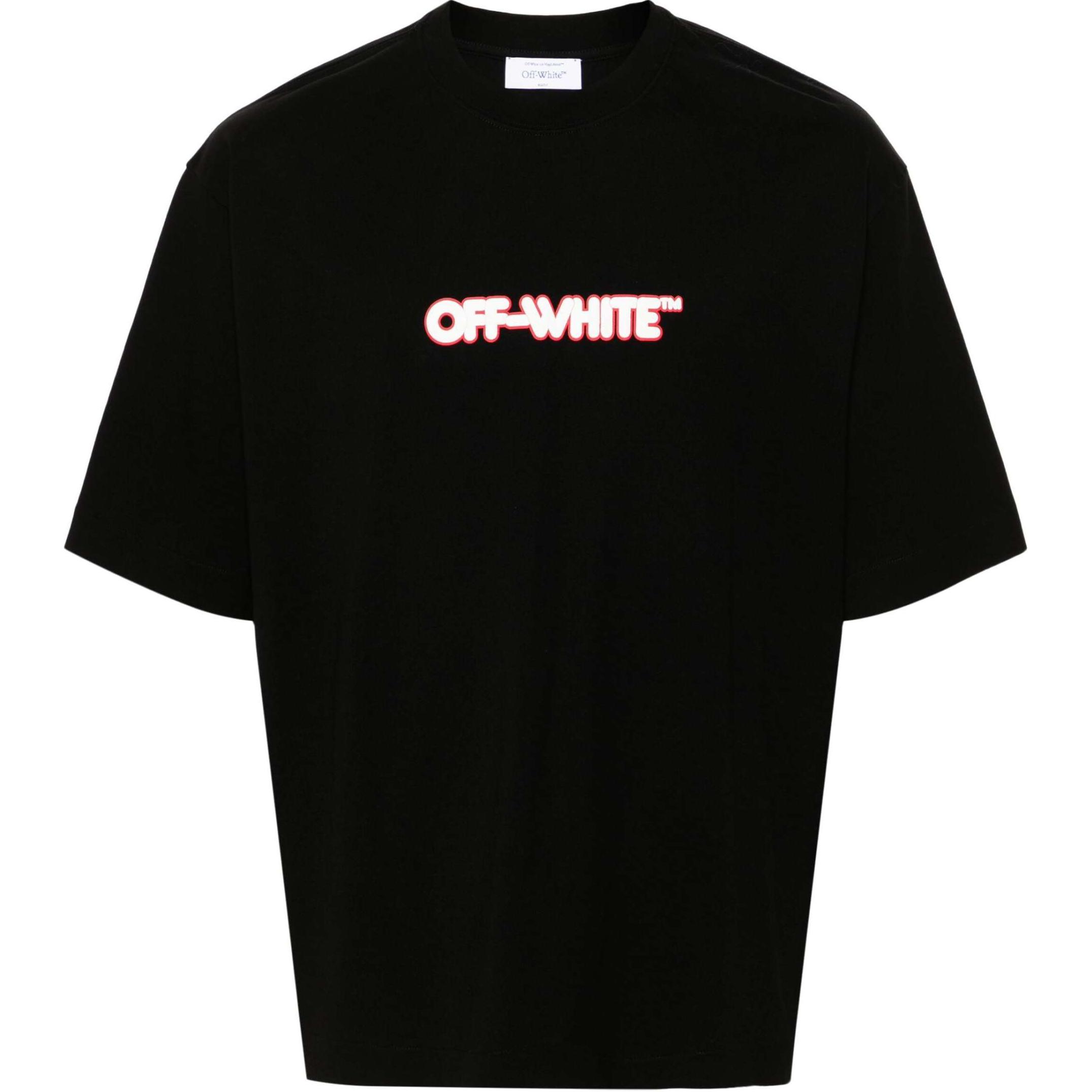 OFF-WHITE Lightweight Logo Print Crewneck T-Shirt Black OMAA120F24JER00E1001 圖 2