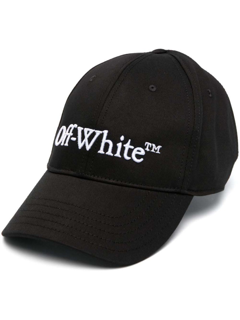 Off-White Logo-Embroidered Baseball Cap Black