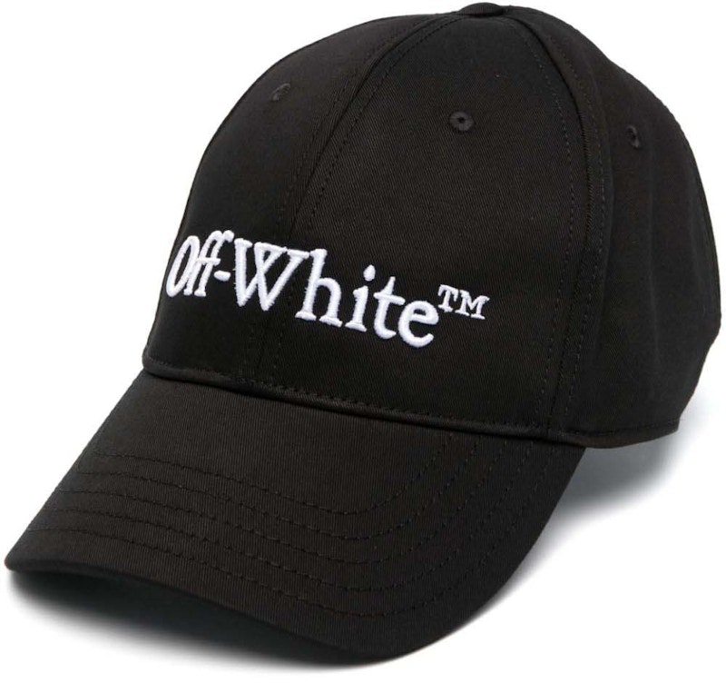 off-white-logo-embroidered-baseball-cap-black