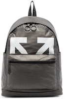 OFF-WHITE Logo-Print Backpack PVC Silver OFF-WHITE Logo-Print Backpack PVC Silver