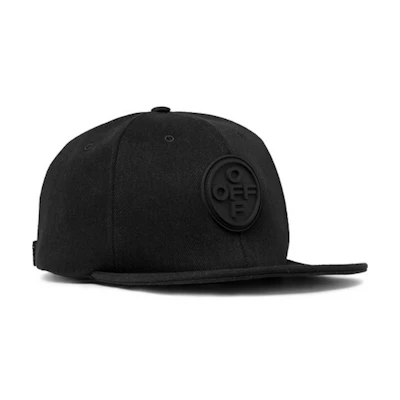 Off-White Logo Appliqued Denim Baseball Hat Black