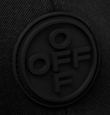 Off-White Logo Appliqued Denim Baseball Hat Black Lookbook Off-White Logo Appliqued Denim Baseball Hat Black