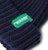 Off-White Logo Appliqued Ribbed Beanie Navy