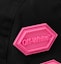 Lookbook Off-White Logo Appliqued Shell Baseball Hat Black/Pink