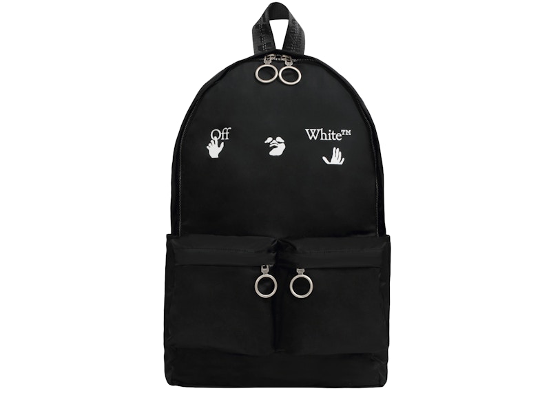 OFF-WHITE Logo Backpack Black/White