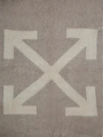 Off-White Logo Blanket Taupe/Beige Off-White Logo Blanket Taupe/Beige